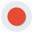 Bola Roja Circulo Rojo Semaforo Icono