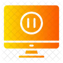 Pantalla Musica Y Multimedia Boton De Pausa Icono