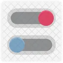 Botones De Alternancia Botones De Ajuste Rapido Icono