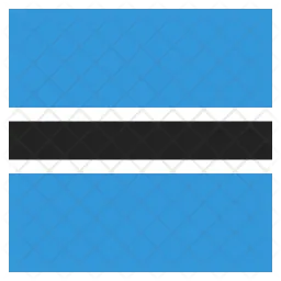 Botswana Flag Icon