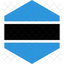 Botswana Flag World Icon