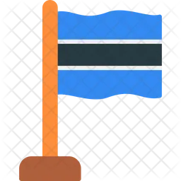 Botswana Flag Icon