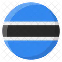 Botswana Flag Country Icon