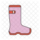 Botte de pluie rose  Icône