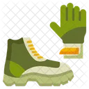 Bottes Gants Protection Icon