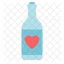 Bottle Wine Heart Icon