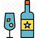 Bottle Champagne Christmas Icon