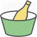 Bottle In Bucket Icon