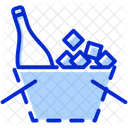 Bottle Ice Bucket Icon