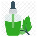 Bottle Eye Dropper Leaf Icon