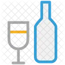 Bottle Glass And Icon