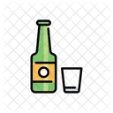 Bottle And Glass Wine Bottle Glass Icon