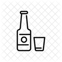 Bottle And Glass  Icon