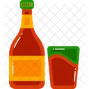 Bottle and glasses  Icon