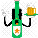 Bottle Beer Drink Glass Icon