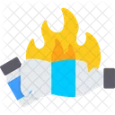 Burn Fire Flame Icon