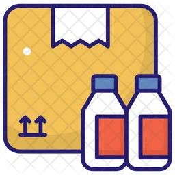 Bottle Carton  Icon