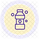 Bottle Drop Water Color Circle Icon Icon