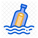 Bottle Message Seacommunication Icon
