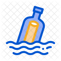 Bottle Message  Icon