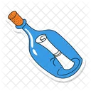 Bottle Message Icon