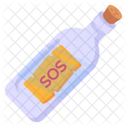 Bottle Message  Icon