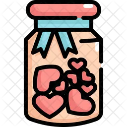 Bottle Of Hearts  Icon