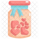 Bottle Heart Valentines Icon