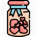 Bottle Heart Valentines Icon
