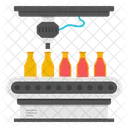 Bottle Packaging Conveyor Belt Luggage Carousel Icon