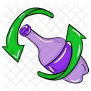 Bottle Recycling Bottle Reuse Purified Water Icon