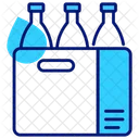 Bottles Crate Package Icône