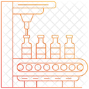 Bottling Conveyor Bottles Icon