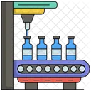 Bottling Conveyor Bottles Icon