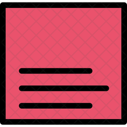 Bottom Align Icon - Download in Colored Outline Style