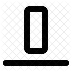 Bottom Align  Icon