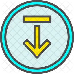 Bottom Arrow  Icon