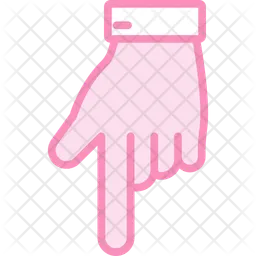 Bottom hand  Icon