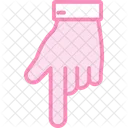 Bottom Hand Gesture Icon