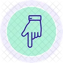 Bottom Hand Color Circle Icon Icon