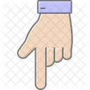 Bottom hand  Icon