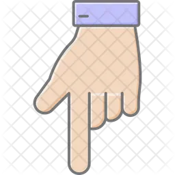 Bottom hand  Icon