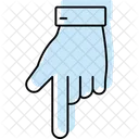 Bottom hand  Icon