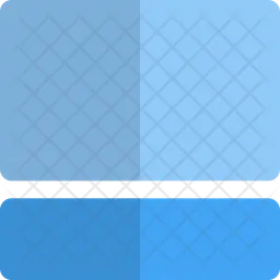 Bottom horizontal grid  Icon