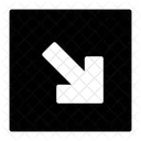 Bottom Right Down Icon