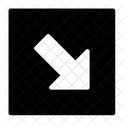 Bottom Right Down Icon