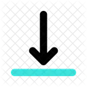 Bottom Vertical Align Icon