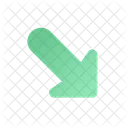Bottom Right Arrow  Icon