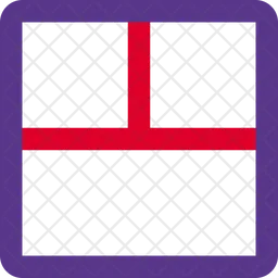 Bottom Sidebar Grid  Icon