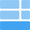 Bottom Sidebar List Grid Icon